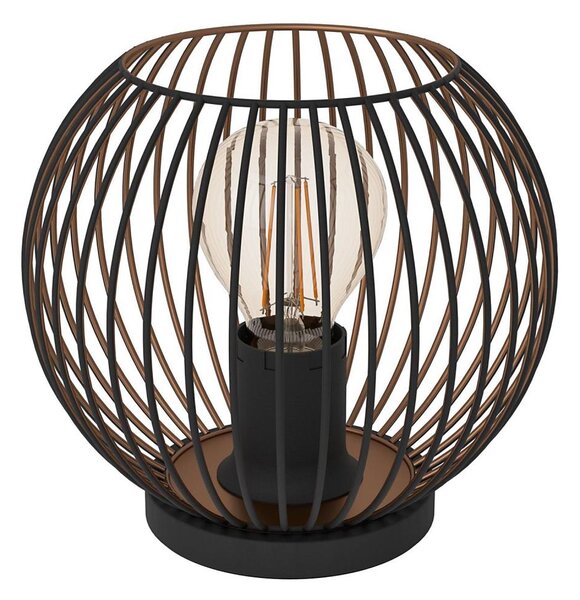 Eglo 901872 - Lampă de masă ALMANZORA 1xE27/60W/230V neagră