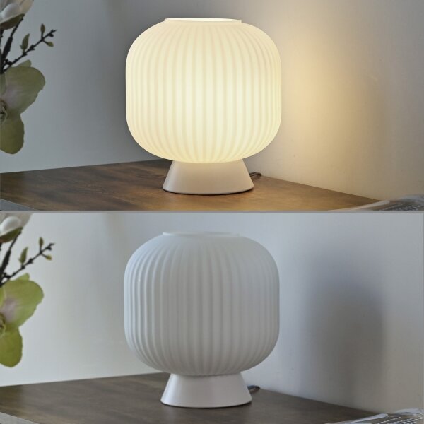 Schöner Wohnen 13573-16 - Lampă de masă NAMI 1xE27/25W/230V, albă