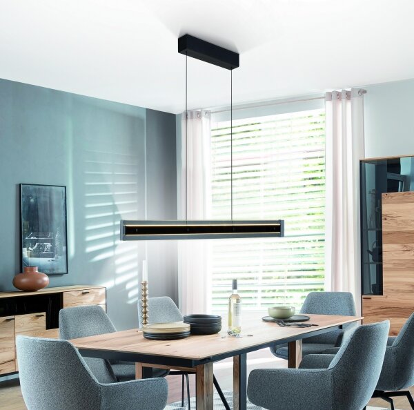 Schöner Wohnen LENA 11316-18 - Lustră LED reglabilă pe cablu, LED/32W/230V, negru