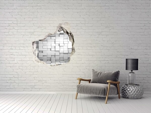 Fototapet 3D gaură în perete Spațiu modern în spatele peretelui