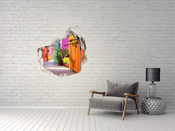 Autocolant gaură 3D O stradă colorată din Mexic