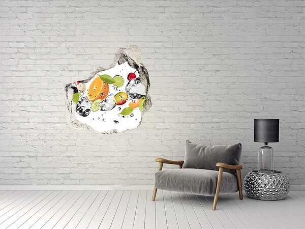 Autocolant un zid spart cu priveliște Cocktail de fructe într-o cascadă