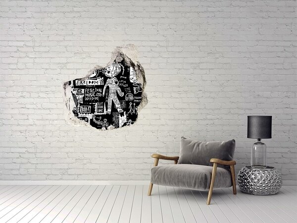 Autocolant 3D gaura cu priveliște O expresie artistică a libertății