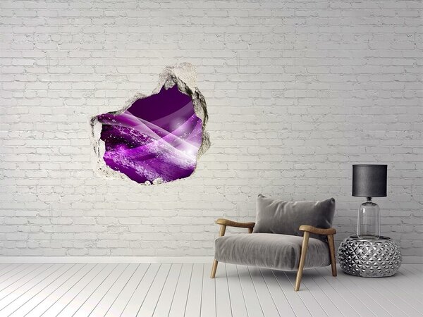 Fototapet un zid spart cu priveliște Spațiu violet în perete