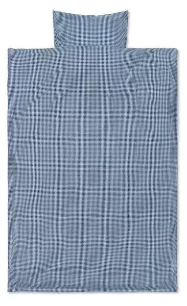 Check Bedding 140x200 Faded Blue/Choco - Ferm Living