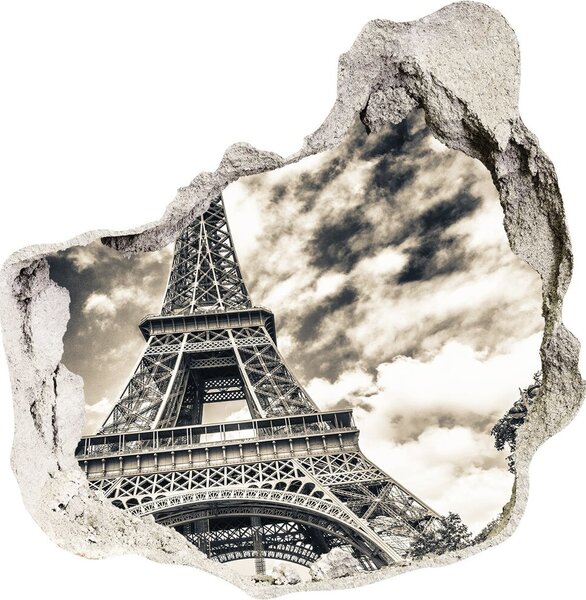Autocolant gaură 3D Turnul Eiffel din Paris