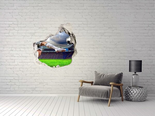 Autocolant autoadeziv gaură Acțiune de fotbal într-o atmosferă de stadion