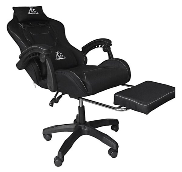 JAKS Scaun de gaming Strike țesătură gri