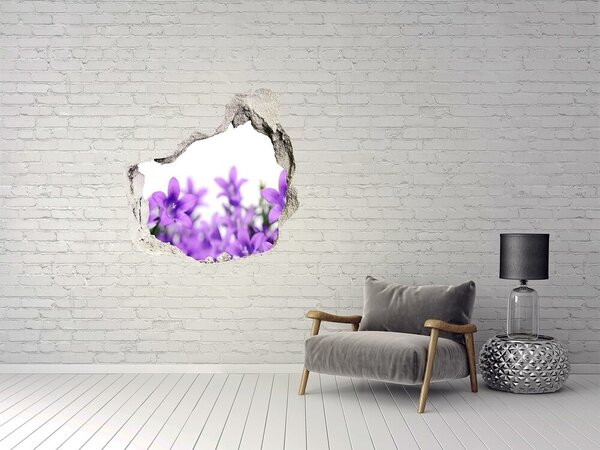 Autocolant de perete gaură 3D Flori în paradis