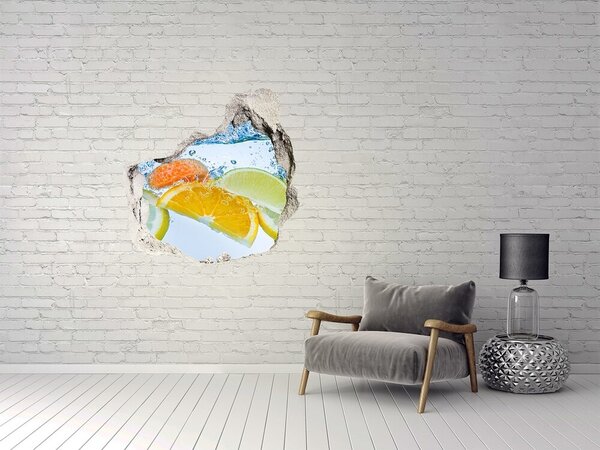 Autocolant de perete gaură 3D O doză răcoritoare de fructe