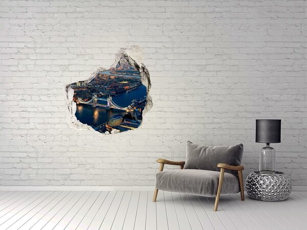 Fototapet 3D gaură în perete Podul Turnului din Londra