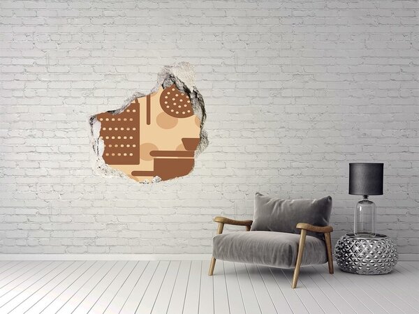 Fototapet un zid spart cu priveliște Interior cu motiv retro