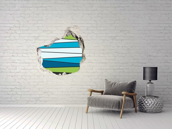 Fototapet 3D gaură în perete Interiorul abstract al peretelui