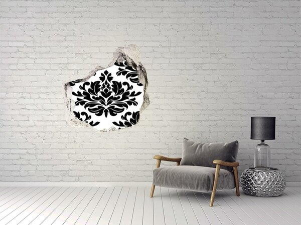 Autocolant de perete gaură 3D Model în stil baroc
