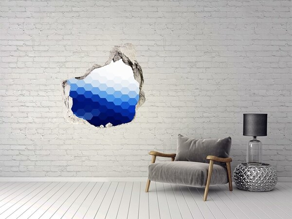 Autocolant 3D gaura cu priveliște Gaură către oceanul albastru