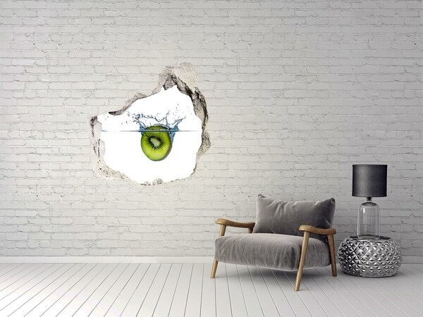 Fototapet 3D gaură în perete Kiwi în apă