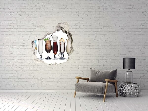 Autocolant de perete gaură 3D O oază de cocktailuri de neuitat