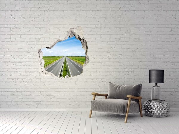 Fototapet 3D gaură în perete O cărare printre verdeață