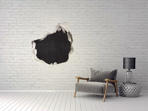 Fototapet 3D gaură în perete Un zid în ruine care domină întunericul