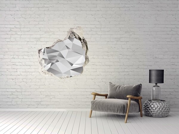 Fototapet 3D gaură în perete Comoară de diamante strălucitoare