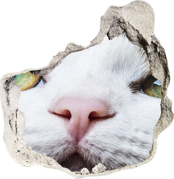 Autocolant un zid spart cu priveliște ochi de pisica lui Green