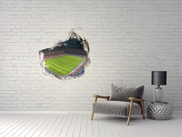 Autocolant un zid spart cu priveliște Stadionul de fotbal în acțiune