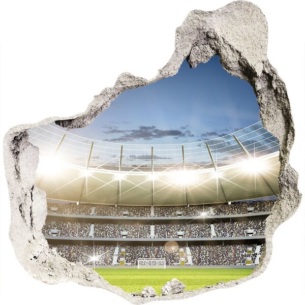 Autocolant de perete gaură 3D Stadionul în acțiune