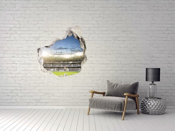 Autocolant de perete gaură 3D Stadionul în acțiune