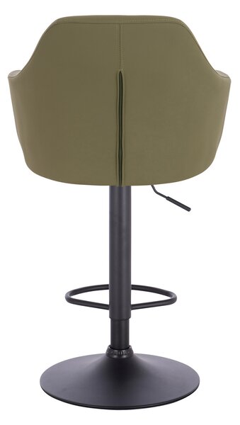 HR831W Scaun Khaki Piele Ecologica Premium Soft cu Bază Neagră