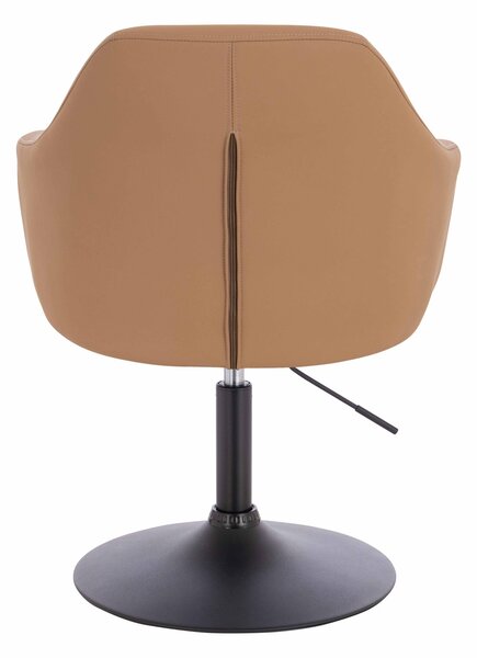 HR831N Scaun Caramel Piele Ecologica Premium Soft cu Bază Neagră