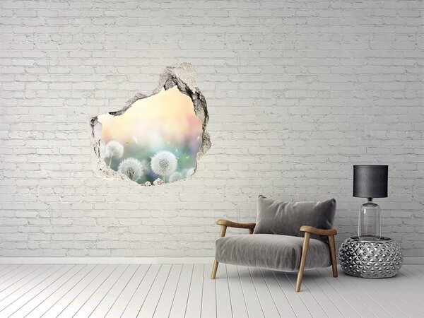 Autocolant 3D gaura cu priveliște Lumea florală din spatele găurii