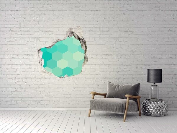 Autocolant un zid spart cu priveliște Interior în stil modern