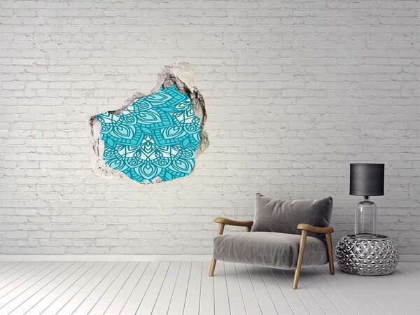 Autocolant gaură 3D Model turcoaz
