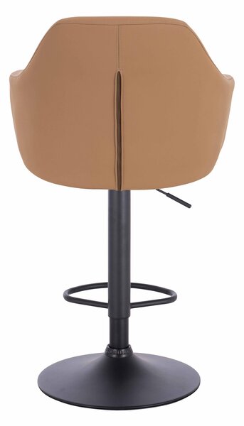 HR831W Scaun Caramel Piele Ecologica Premium Soft cu Bază Neagră