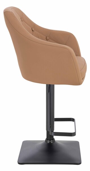 HR831KW Scaun Caramel Piele Ecologica Premium Soft cu Bază Neagră