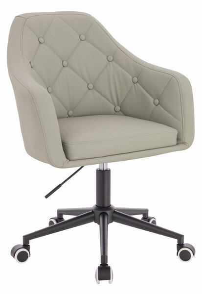 HR831K Scaun Culoare in Piele Ecologica Premium Soft cu Bază Neagră