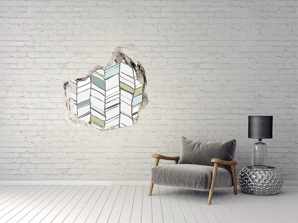 Autocolant gaură 3D Interior în stil scandinav