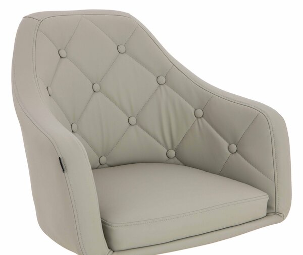 HR831K Scaun Culoare in Piele Ecologica Premium Soft cu Bază Neagră