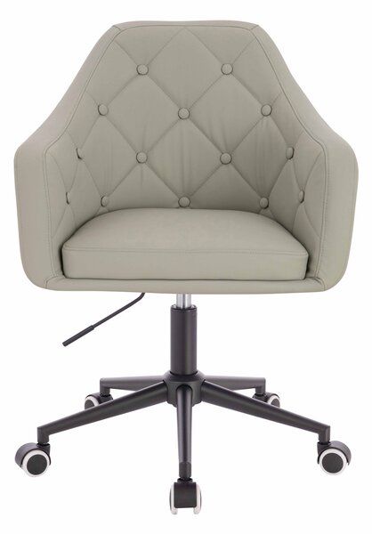 HR831K Scaun Culoare in Piele Ecologica Premium Soft cu Bază Neagră