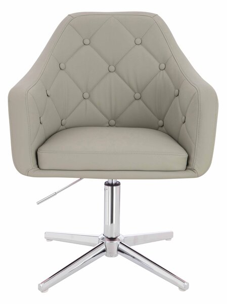 HR831CROSS Scaun Culoare in Piele Ecologica Premium Soft cu Bază Cromata