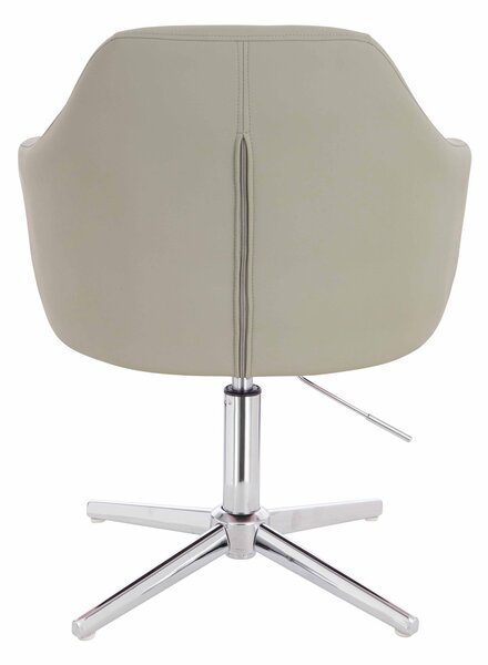 HR831CROSS Scaun Culoare in Piele Ecologica Premium Soft cu Bază Cromata