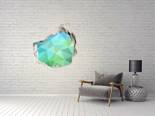 Autocolant 3D gaura cu priveliște Gaură virtuală în perete