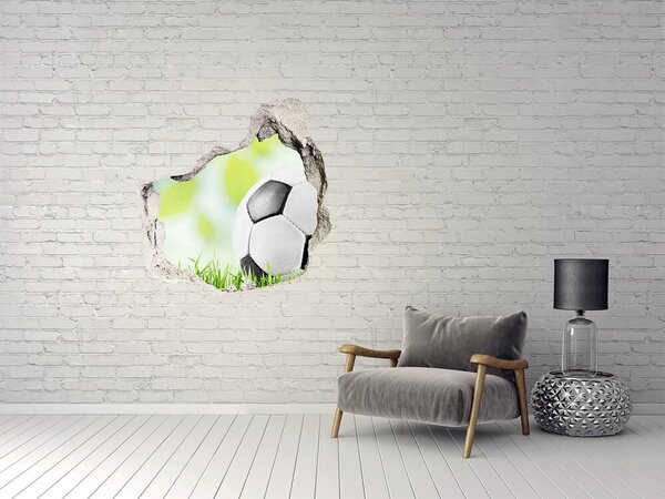 Fototapet 3D gaură în perete Vise de fotbal