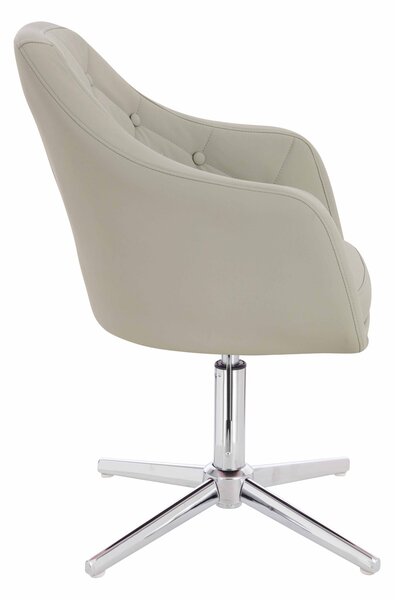 HR831CROSS Scaun Culoare in Piele Ecologica Premium Soft cu Bază Cromata