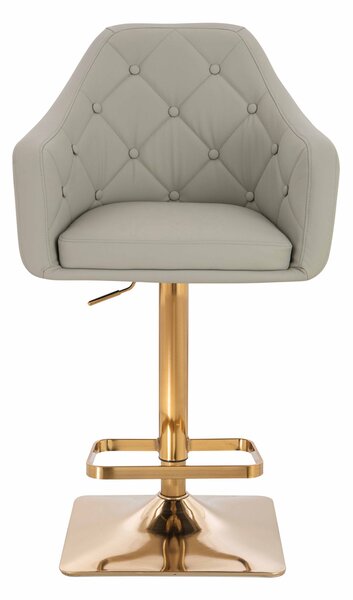 HR831KW Scaun Culoare in Piele Ecologica Premium Soft cu Bază Aurie