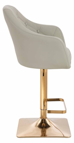 HR831KW Scaun Culoare in Piele Ecologica Premium Soft cu Bază Aurie