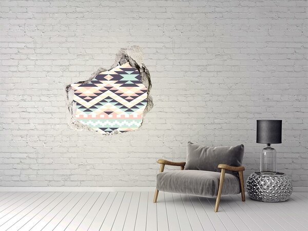 Autocolant gaură 3D Geometrie în gaură