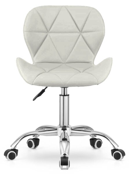 Scaun de birou AVOLA VELVET alb