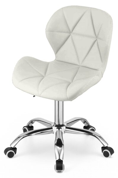 Scaun de birou AVOLA VELVET alb