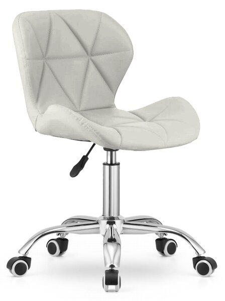 Scaun de birou AVOLA VELVET alb